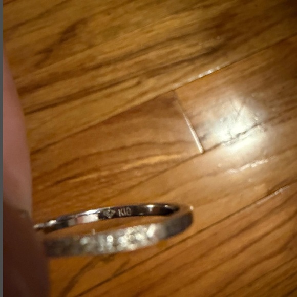 Vintage Art Deco style 18k white gold aquamarine ring with diamonds - Picture 8 of 8